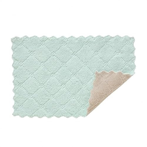 Scrub Mommy Paño de vajilla de 5/10 Piezas, Olla de Doble Color de Doble Cara, vajilla de Limpieza, Toalla, Toalla de Cocina Bayetas (Color : Green KHAKI-10PCS)