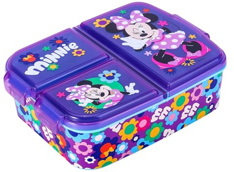 Minnie Mouse Kids Lunch Box with Compartment - BPA-Free Bento Boxes