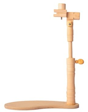 GTFDXJ Embroidery Stand Beech Wood Embroidery Frame Holder The Rotated Angle Can Be Adjusted at Will,Hands-Free for Arts, Crafts, and Hobbyists