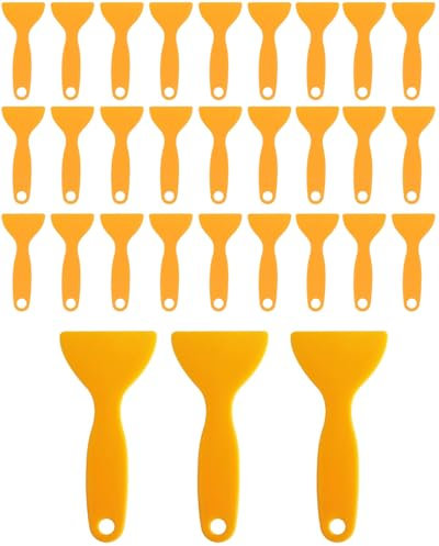 QLEUIFT 30 pcs Spatules en Plastique pour Imprimante 3D, Grattoir Flexible pour Enlever la Résine d'impression 3D, Outil D'installation D'autocollants pour Enlever Les Bulles d'air