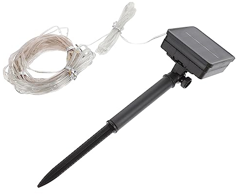 Uonlytech Solarbetriebene Wasserdichte Lichterkette Für Sonnenschirme Dekorative -leuchten Für Garten Terrasse Und Balkon Für Festliche Anlässe Und Stimmungsvolle Beleuchtung