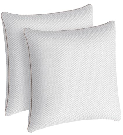 ALOTCHE Pillow 80x80cm，Set of 2 Pillows with Removable Bamboo Fibre Cover, Washable Soft Microfiber Filling Pillow for Bed，Sofa Cushion and Decorative Cushion for Couch or Bed