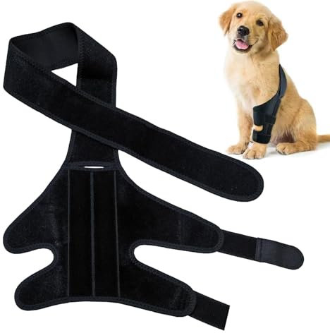 Protector de rodilla para perro,Protector de pierna para perro - Pata trasera ajustable para perro,Rodillera para prevenir heridas lamidas, protector de piernas para el cuidado de lesiones en la