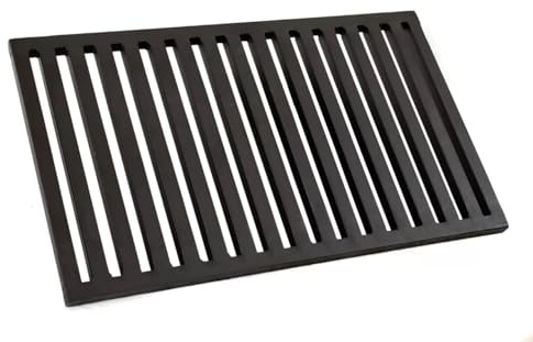 Ofenrost Eckrost für Kamin 37x26cm | 26x37cm Kaminrost Stahlgitterrost Ascherost Kaminrost Feuerrost Rost Ascherost Backofenrost Robuster Schwerlastrost Tafelrost | 260x370 mm | 370x260mm | Dicke 12mm