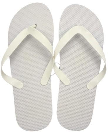 Generico 10 paia inbustate infradito bianca per matrimoni misura uomo (suola cm 29), spessore suola mm. 13
