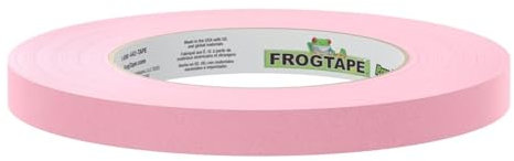 FrogTape Ruban de masquage de qualit? professionnelle rose 325 adh?rence moyenne ?, 0.47 in. x 60 yds. (Rose) / 1-rouleau