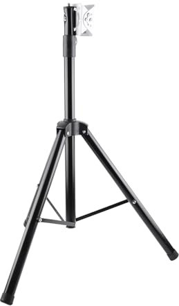 Cornesty Tripod Bracket Universal Floor Stand Metal Bracket 3D Holographic Projector Fan Advertising Machine Adjustable Height for Indoor Use