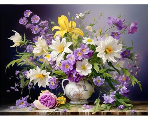 Puzzle 300 pièces,Bouquet de Fleurs Puzzl pour Adultes, Puzzles pour Adultes Jeu éducatif Défi Jouet, Jeu d'adresse pour Toute la Famille, Puzzle pour Adulte Enfants