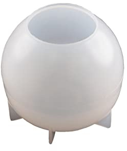 Round Shape Pendant Silicone Flowerpot Pen Holder Hand Making Sphere Mold Resin Casting Tool