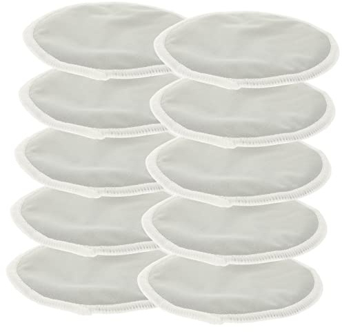 Healvian 10 Wiederverwendbare und Waschbare Stilleinlagen Teiliges Atmungsaktive Auslaufsichere Milchauffangpads für Stillende Praktisch und Bequem Handwäsche oder Maschinenwäsche