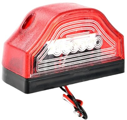 Qsvbeeqj Helles LED Kennzeichen Licht Verbessert Erscheinungsbild Und Die Sicherheit des Fahrzeugs Mit Einfacher Installation Für Eine Längere Wasserdurchmesser Lizenzleuchte Für Die Akkulaufzeit