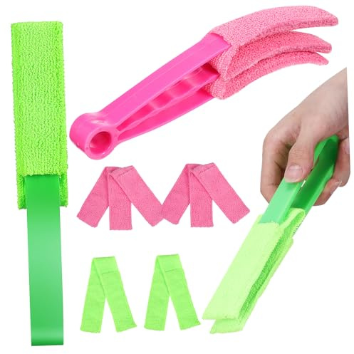 Cabilock Pulizia Tapparelle e Persiane con Ergonomica in Kit Riutilizzabile per Finestre Condizionatori e Ventilatori Design