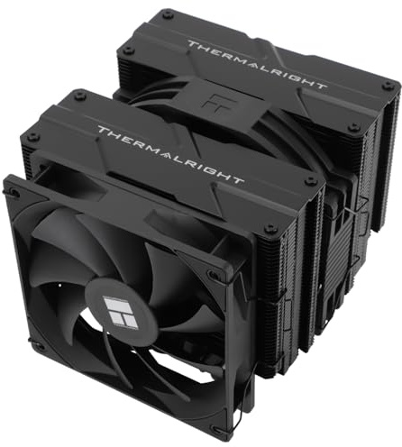 TR-Thermalright Peerless Assassin 140 Nero- Raffreddatore CPU Double Tower con 6 heatpipes, doppia ventola PWM da 1500 RPM, per AM5/AM4, Intel lga1851/1700/115X/1200/2011