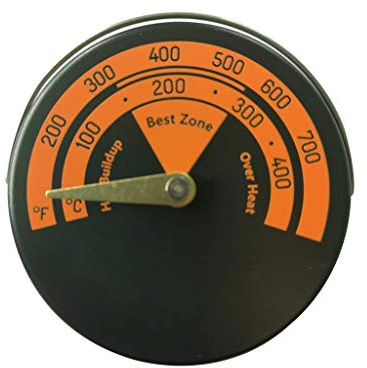 Fan Stove Thermometer for Log Wood for Burner Barbecue Oven Temperature Gauge Meter Tool Fan Wood Burning Oven Temperature Meter