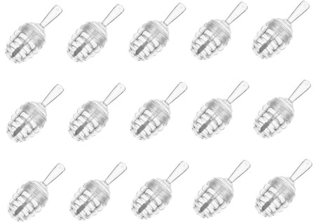 Zerodeko Tubes de Gloss à Lèvres Vides Forme Pot Miel 15 Pièces Mini Format Plastique Transparent Réutilisables pour DIY Maquillage Fille Usage Cosmétique