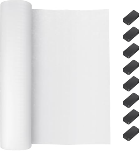 BESPORTBLE 10M Range Cooker Hood Grease Filter Roll, Universal Oil Absorbing Paper for Kitchen Extractor Fan, Cut-to-Size Non-Woven Mesh Sheet for Ventilation Canopy