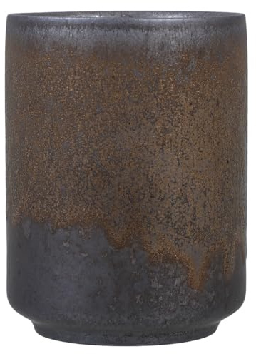 GRADENEVE Taza de Cerámica Retro Grande Acabado en Dorado Antiguo, Vaso para Beber Agua y Té, Resistente Base Plana Antideslizante, Adecuado para Oficina, Hogar y Cafetería