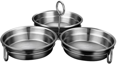 STAHAD Sartén para Hervir Huevos Escalfados de Acero Inoxidable Diseño Portátil, Molde para Cocinar Huevos, Adecuado para Acampadas y Uso Doméstico