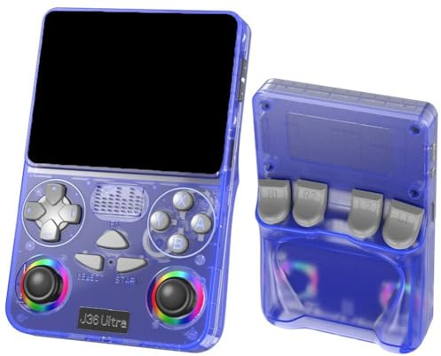 Kivivaka Open Source Retro HD Handheld Game Console, WiFi Multiplayer Portatile Gaming Device, 83 Pollice ABS Viaggio Viola