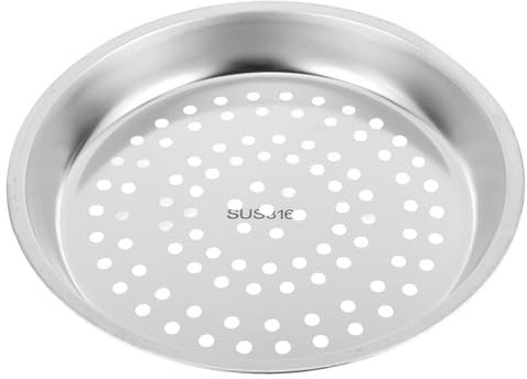 LAPYAPPE Cesta de Vapor de Acero Inoxidable de 28cm para Vaporera, Soporte y Espacioso para Cocinar al Vapor Dumplings y Mariscos en Cocina Doméstica