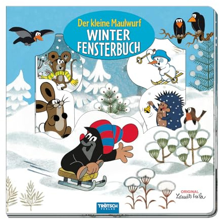 TRÖTSCH - Der kleine Maulwurf Winter-Fensterbuch : Entdeckerbuch Beschäftigungsbuch Spielbuch