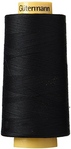 Gutermann Natural Cotton Thread Solids 3, 281yd, Black