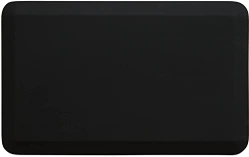 NewLife by GelPro Professional Grade Anti-Fatigue Kitchen & Office Comfort Bio-Foam Mat with Non-Slip Bottom for Health & Wellness, 20x32, Midnight