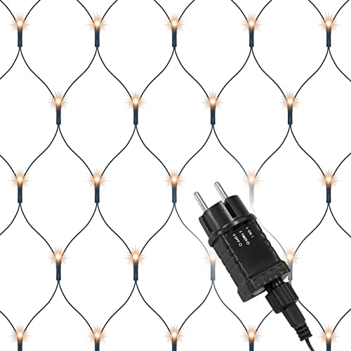 Nipach GmbH diLED Starter-Set 100 LED Lichternetz warm-weiß inkl. Netzteil Trafo Timer Anschlusskabel für erweiterbares Profi-Beleuchtungs-System Außen