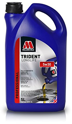 Millers Oils – Trident Longlife 5 W30 Voll Synthetisches Motoröl, 5 Liter