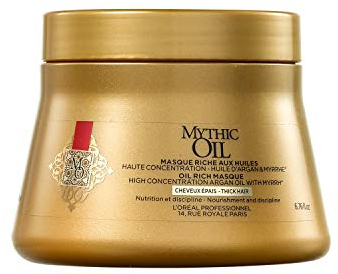 L'Oréal Professionnel Paris Mythic Oil Maske Kräftiges Haar, Pflegemaske für Glanz & Geschmeidigkeit, Haarpflege angereichert mit Öl, nährt strapaziertes & trockenes Haar intensiv, 200 ml