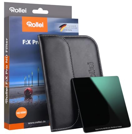 Rollei Filter F:X Pro ND 1000 Filter I Graufilter 100mm aus Gorilla-Glas mit Luminance Coating I Ideal für Langzeitbelichtungen am Tag