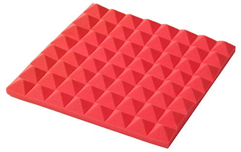 TuToy 4Pcs 50X50X5Cm Acoustic Foam Egg Panels Tiles Studio Sound Proofing Treatment Absorption Soundproof Foam - Black