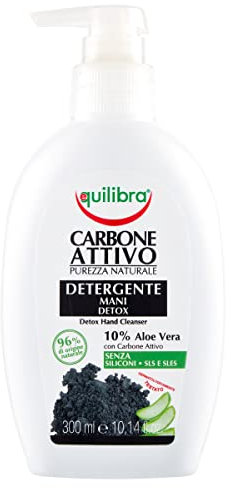 Equilibra Carbone Attivo Detergente Mani Detox, 300 ml