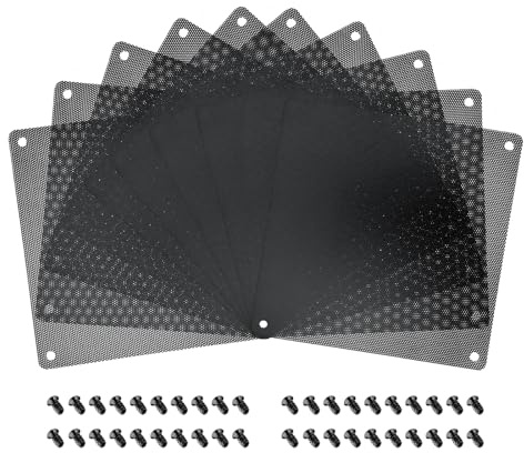 iYueMps 10 unidades de 140 x 140 mm, 14 x 14 cm, PVC para ventilador de PC y filtro de polvo, a prueba de polvo,