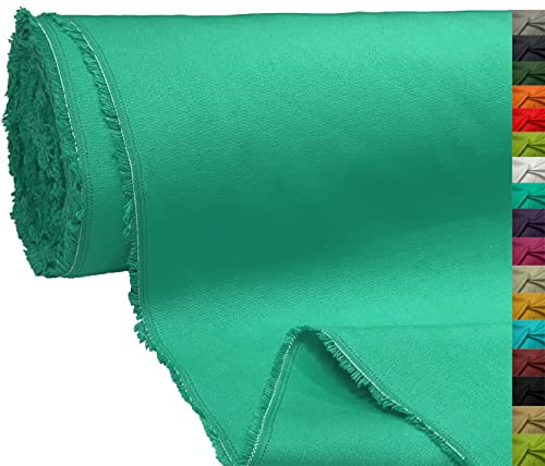 A-Express 100 % bomullsduk tygmaterial klädtillverkning tyg gardinväskor 145 cm bred 250 GSM säljs per meter – 1 meter 100 cm x 145 cm turkos