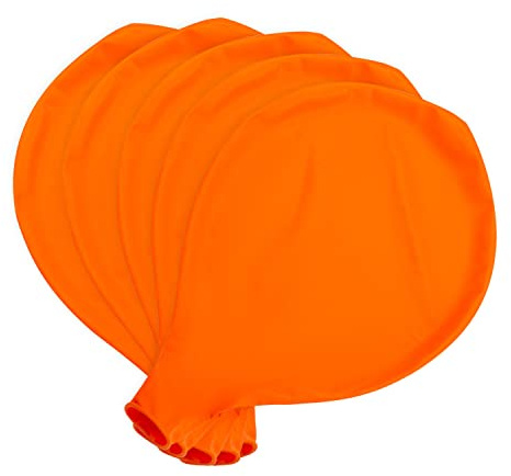 10 jätte ballonger orange, 96 cm (36 tum) XXL-ballonger orange, stora ballonger, stora heliumballonger, 96 cm (96 tum) jätteballonger för födelsedagsfester, festivaler, karneval, bröllop