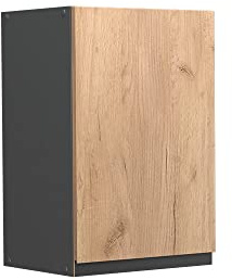 Vicco Hängeschrank R-Line, Goldkraft Eiche, 40 cm | 1 Tür · 1 Einlegeboden · Tiefe – 31 cm · ✓ Frei kombinierbar · ✓ Praktischer Stauraum