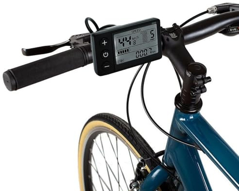 Compteur électrique Scooter à écran LCD, Panneau de Commande pour Scooter électrique 24V 36V 48V Léger Compteur de Vitesse et Odomètre à écran LCD S866 pour Guidons de 22,2 mm/0,9 Po