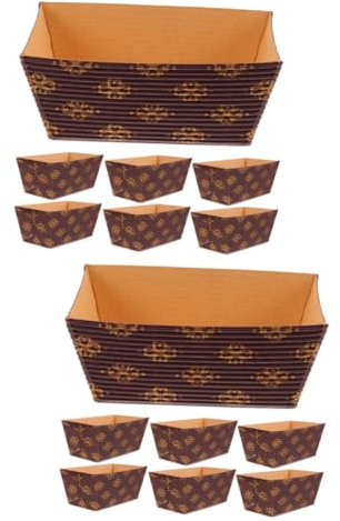 TOPBATHY 50 Pz Vassoio Per Torta Ondulato Tazza Di Zucca Di Miscelazione Del Pirottini Resistenti Al Calore Tortiera Di Zucca Pane Alla Banana Carta Natale Forniture Di Cottura