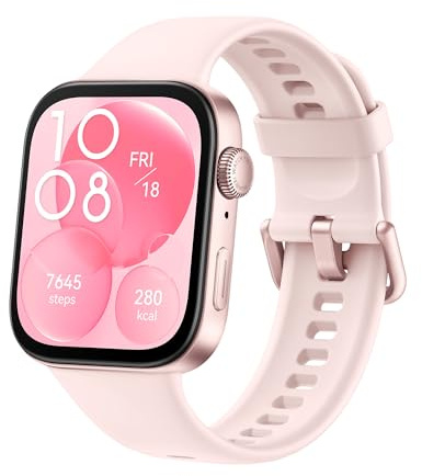 HUAWEI Watch FIT 3, 1,82″ AMOLED-Display, Ultraschlankes Design, Bluetooth-Anrufe, Bis zu 10 Tage Akkulaufzeit, Kompatibel mit iOS & Android, Umfassendes Fitness-Management, GPS, Rosa