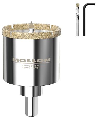 MOLLOM 1-7/8 (48mm) diamanthålskär med 2 styrborrar
