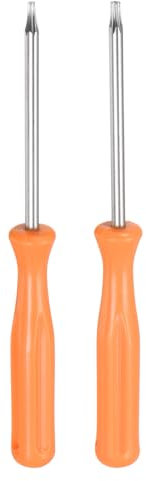 QUARKZMAN 2pz Torx Cacciavite T6 T8H 4 Lunghezza Carbonio Acciaio Non Magnetica Sicurezza Stella 6 Punto Testa Precisione con Antiscivolo Manico per Elettrodomestici Riparazione