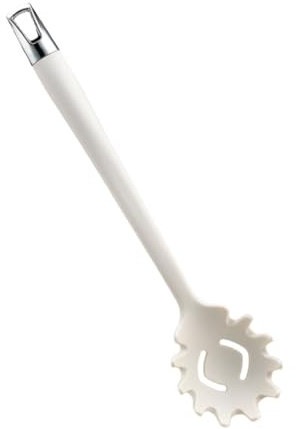 DECHOUS Silikon Spaghettilöffel Hitzebeständig Ergonomisch Spülmaschinenfest Küchensieb für Pasta und Nudeln