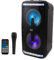 Pyle Bluetooth Speaker and PA System - Portable Stereo Karaoke System with Wired Mic, Built-in LED Party Lights, MP3/USB/Micro SD Readers, FM Radio, 8 Subwoofers, 600W MAX, 11.4 x 10.4 x 23.2