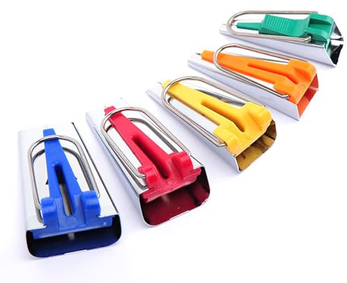 5Pcs Easy Operate Bias Binding Maker Multi Functional Fabric Bias Tape Maker Tool Reliable Patchwork Binding Quilting Tools for Arts and Crafts