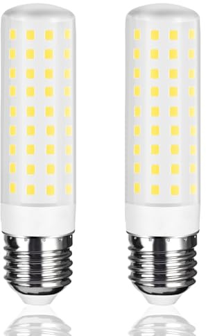 Karyoosi 2er E27 LED Lampe 12W, ersetzt 100W Glühbirne, 1450 Lumen, E27 LED Leuchtmittel Kaltweiß 6000K, Flimmerfrei, Nicht Dimmbar, für Garage, Keller, Werkstatt, Abstellräume und Arbeitsbereiche