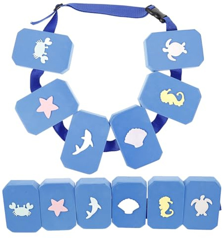 VANZACK Cinturón de Flotación Ajustable para Natación de Adultos y 2 Piezas de EVA Resistente para Entrenamiento en Piscina Herramienta Segura para Aprendizaje y Aeróbic Acuático
