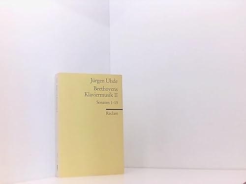 Beethovens Klaviermusik II. Sonaten 1 - 15