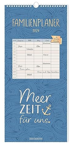 Familienplaner 2024 Meer Zeit für uns: Familienplaner