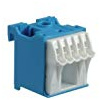 Hager Quick Connect Steckdosenleiste Neutral QuickConnect 5 x 25 mm2 + 17 x 4 mm2 blau/weiß